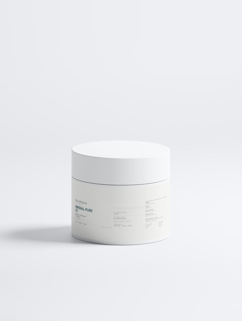 CELVESSIA MINERAL-PURE 03 — Masque Purifiant Bi-Argile Pores & Points Noirs